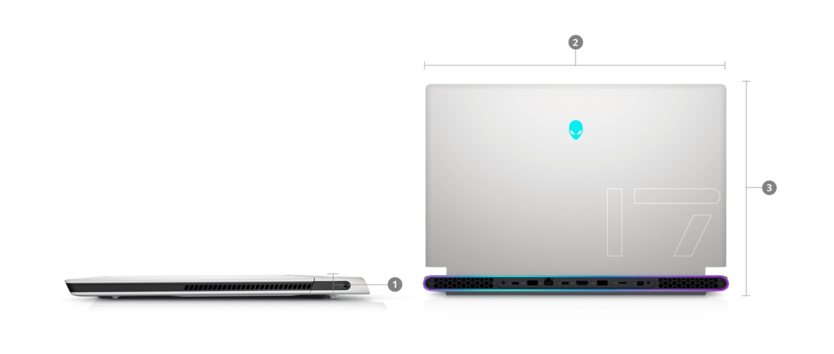 Alienware x17 R2 Ordinateur portable de jeu Édition (2023) Lunar Light