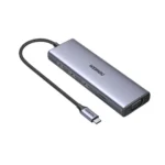 USB-C multiport hub (UGREEN) with four USB-A ports and a VGA output on a braided cable. | Ahoundjuè Technologies USB-C multiport hub (UGREEN) with four USB-A ports and a VGA output on a braided cable.