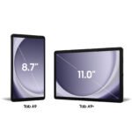 Tab A9 on the left (8.7-inch) and Tab A9+ on the right (11-inch) shown side by side.