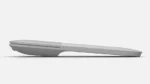 3D-rendered, elongated handheld tool with a pointed front viewed from the side, in a sleek gray finish�.