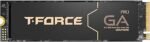 M.2 PCIe NVMe SSD from T-Force Pro Graphene with black PCB and gold edge connector in view.