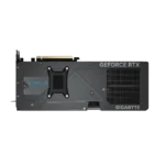 Gigabyte GeForce RTX graphics card, side view with heatsink and backplate, Eagle edition branding visible | Ahoundjuè Technologies Gigabyte GeForce RTX graphics card, side view with heatsink and backplate, Eagle edition branding visible
