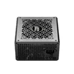 Black computer power supply unit with hexagonal ventilation grille on top and back, featuring a circular logo at the center reading 'TRUE NORTH' | Ahoundjuè Technologies Black computer power supply unit with hexagonal ventilation grille on top and back, featuring a circular logo at the center reading 'TRUE NORTH'