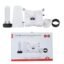 Mobile signal booster kit with external antenna, indoor antenna, amplifier, and accessories beside the product box.