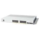 Cisco white network switch with multiple Ethernet ports and a vented top, used in data networks.