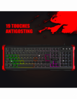 Advance GTA 240 Clavier gaming - touches semi-mécaniques - rétroéclairage RGB - AZERTY, Français – Image 3