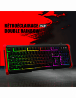 Advance GTA 240 Clavier gaming - touches semi-mécaniques - rétroéclairage RGB - AZERTY, Français – Image 5