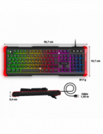 Advance GTA 240 Clavier gaming - touches semi-mécaniques - rétroéclairage RGB - AZERTY, Français – Image 7