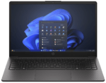 HP laptop displaying Windows 11 desktop with the Start menu open over a blue abstract wallpaper.