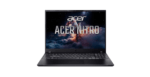 Front view of Acer Nitro gaming laptop with space-themed screen background and large 'acer NITRO' text visible on display. | Ahoundjuè Technologies Front view of Acer Nitro gaming laptop with space-themed screen background and large 'acer NITRO' text visible on display.
